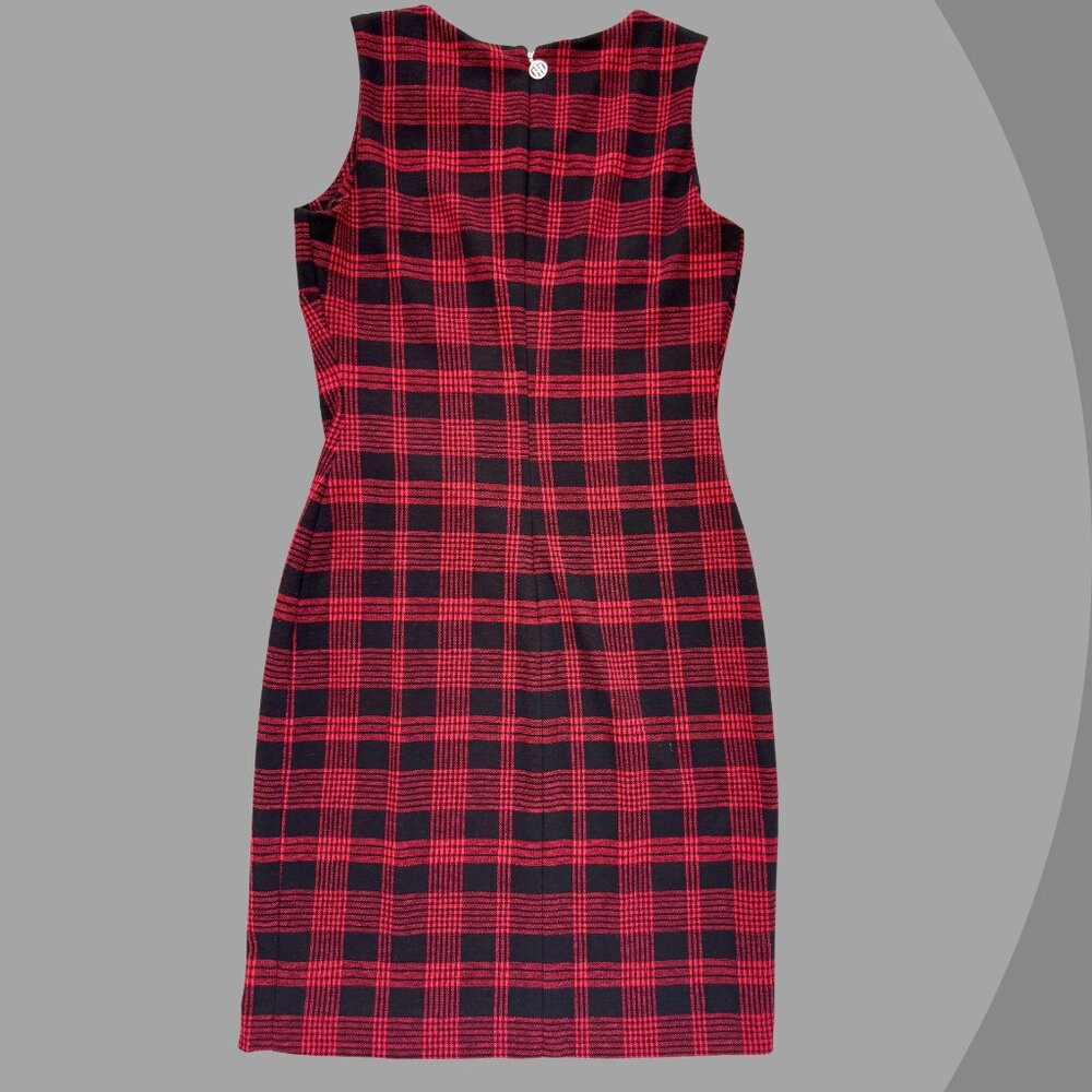Tommy Hilfiger Women’s Red & Black Checkered Dress – Size 4